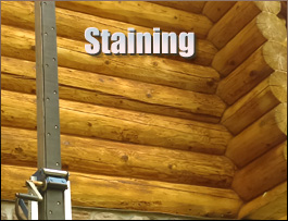  Nelson County, Kentucky Log Home Staining